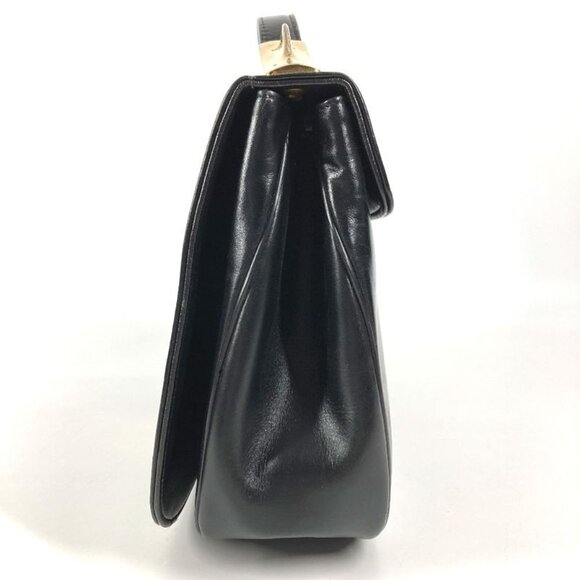 Dior Handbag CD Logo Leather Black - Picture 4 of 9